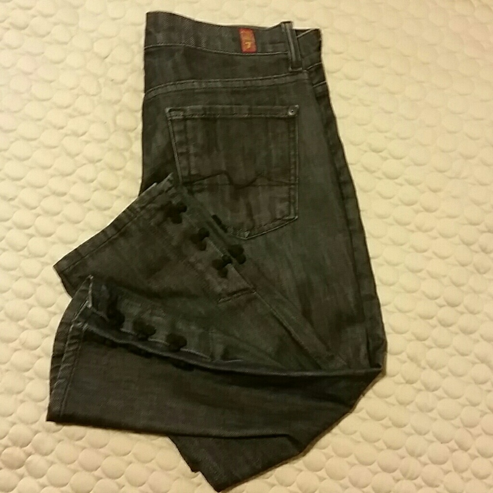 7 for all mankind denim capri